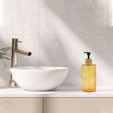 Durable Round Bottom Vertical Stripes Soap Dispenser 16.91oz 1 Pc