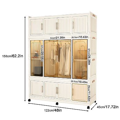 Portable Wardrobe Closet Organizer for Clothes