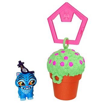 Mattel Polly Pocket & KPop Demon Hunters Derpy Tiger & Sussie Bird Miniature Doll & Plant Pot Keychain