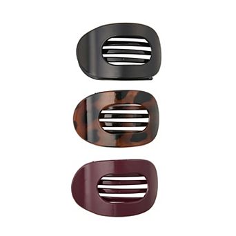 Emberly 3-Pack Oval Flat Claw Clips