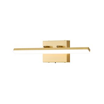 POWLIG 18-Inch Modern LED Wall Sconce - Dimmable 5-Color Adjustable for Hallway, Bedroom Living Room