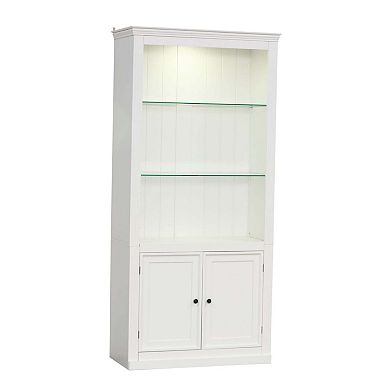 4-Tier Display Shelf Bookcase with LED