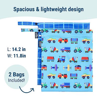 Trains, Planes & Trucks Wet Bag Set