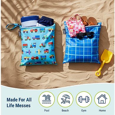 Trains, Planes & Trucks Wet Bag Set
