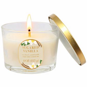 Sonoma Goods For Life® Sugared Vanilla Soy Blend Scented 4-oz. Candle Jar