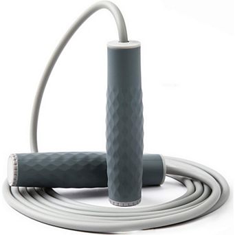 Weighted Jump Rope 1LB for Fitness, Adjustable Length Silicone Comfort Grips for Cardio