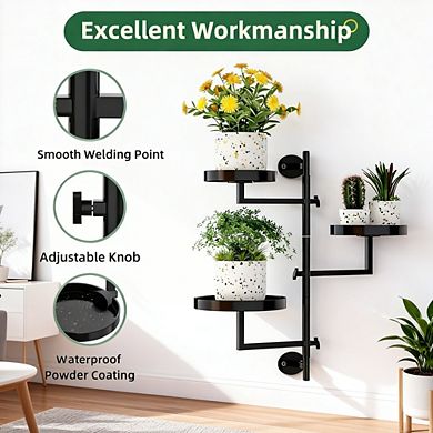 Kaelin Home Rotating Window Plant Shelves