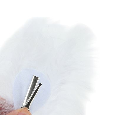Forest Feathers Hair Clip White 2 Pcs