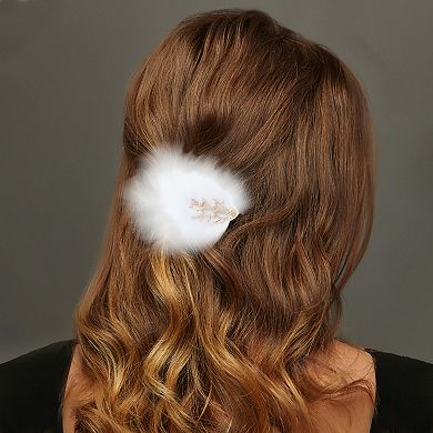 Forest Feathers Hair Clip White 2 Pcs