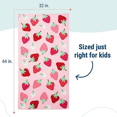 Strawberry Patch 100% Cotton Beach Towel