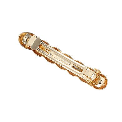 Elegant Twist Hair Clips for Home Gold Tone 1 Pc