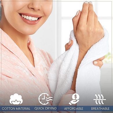 24 Pack Multicolour Cotton Extra Absorbent Face Towels Soft Quick Dry Washcloths For Bathroom