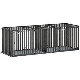 83inchL Heavy Duty Dog Crate, Extra Large Dog Kennel with Divider and Mat