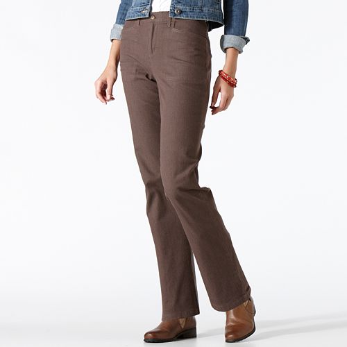 Gloria Vanderbilt Mona Comfort Waist Straight Leg Pants