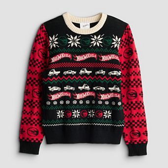 Boys 4-12 Jumping Beans® Hot Wheels Christmas Sweater