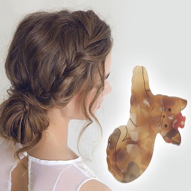 Lovely Cartoon Hair Clips for Home Brown 1 Pc