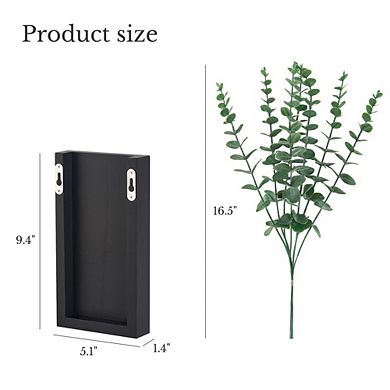 Kaelin Home 2 Pack Wood Wall Planter Vase