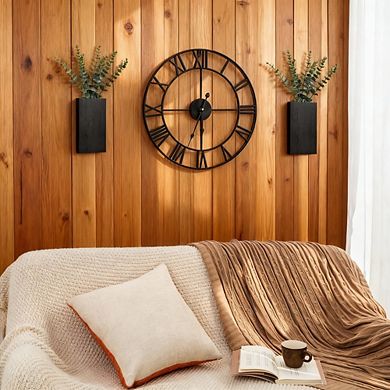 Kaelin Home 2 Pack Wood Wall Planter Vase
