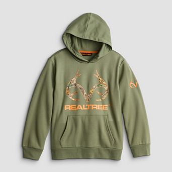 Boys 8-18 Realtree Popover Print Fill Antler Hoodie with Shoulder Hit
