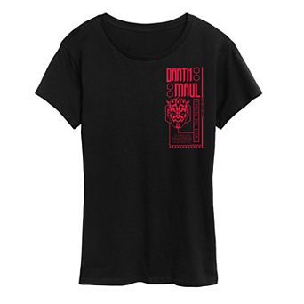 Women's Star Wars: Maul - Shadow Lord Twice The Menace Graphic Tee