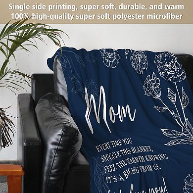 60" x 50"Blanket Gift Moms Gift from Daughter Son