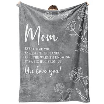 60" x 50"Blanket Gift Moms Gift from Daughter Son