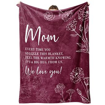 60" x 50"Blanket Gift Moms Gift from Daughter Son