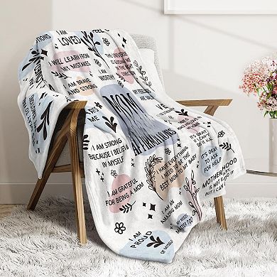 60”×50” New Mom Essentials Blanket First Mother's Day Gifts