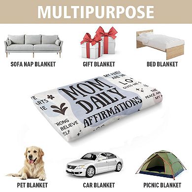 60”×50” New Mom Essentials Blanket First Mother's Day Gifts