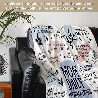60”×50” New Mom Essentials Blanket First Mother's Day Gifts