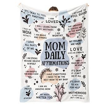 60”×50” New Mom Essentials Blanket First Mother's Day Gifts