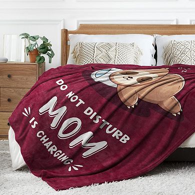 60" x 50" Funny Sloth Blanket Mother's Day Gifts for Mom
