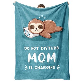60" x 50" Funny Sloth Blanket Mother's Day Gifts for Mom