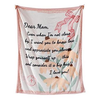 60" x 50" Throw Blanket Birthday Mother's Day Gifts