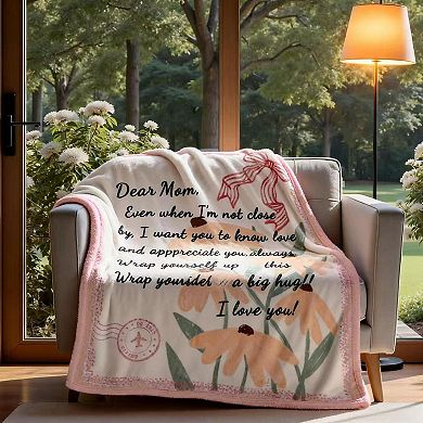 60" x 50" Throw Blanket Birthday Mother's Day Gifts