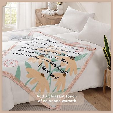 60" x 50" Throw Blanket Birthday Mother's Day Gifts