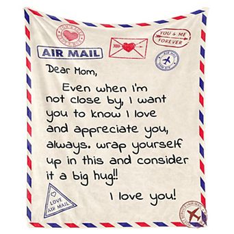 60" x 50" Throw Blanket Mother's Day Anniversary Gifts for Mom