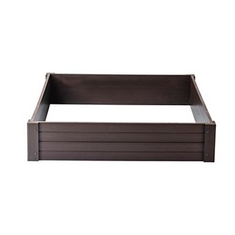 New Age Garden® 4x4 ECOFLEX Garden Bed, Walnut