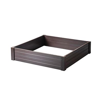 New Age Garden® 4x4 ECOFLEX Garden Bed, Walnut