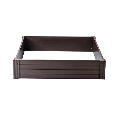 New Age Garden® 4x4 ECOFLEX Garden Bed, Walnut
