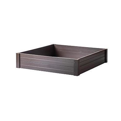 New Age Garden® 4x4 ECOFLEX Garden Bed, Walnut