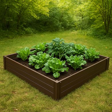 New Age Garden® 4x4 ECOFLEX Garden Bed, Walnut