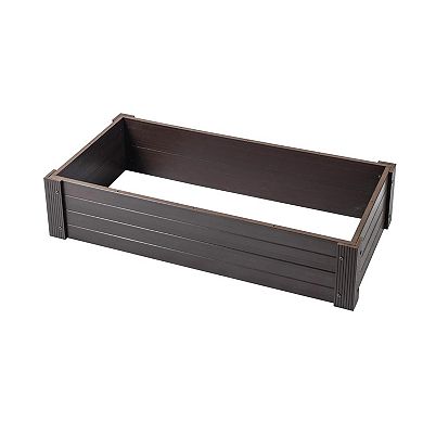 New Age Garden® 2x4 ECOFLEX Garden Bed, Walnut