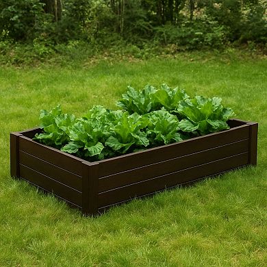 New Age Garden® 2x4 ECOFLEX Garden Bed, Walnut