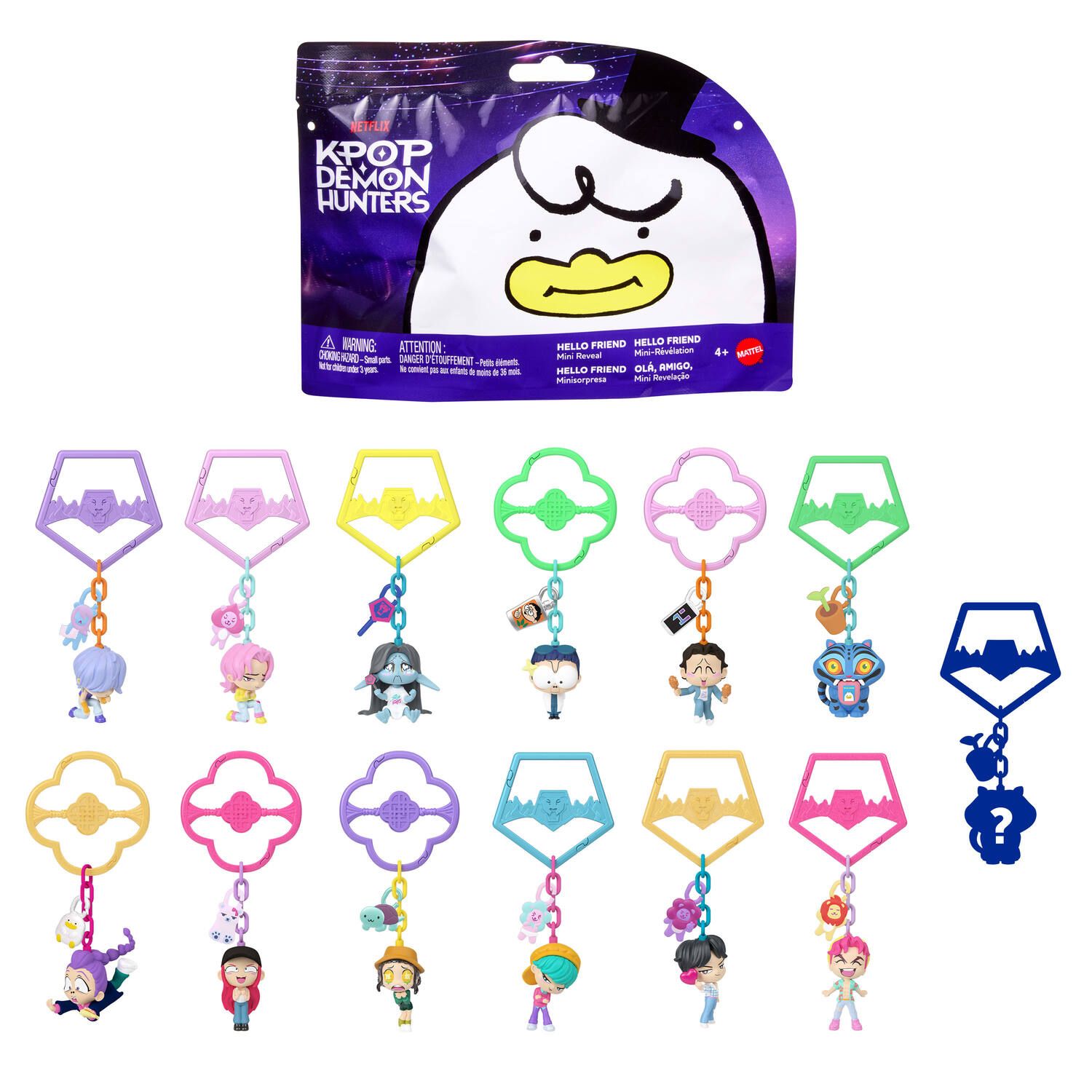 Детские куклы Mattel K-Pop Demon Hunters Mini Collectible Keychain Figures & Accessories - Styles May Vary