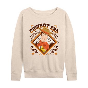 Women's Disney / Pixar's Toy Story 5 Woody Cowboy Era French Terry Long Sleeve Tee