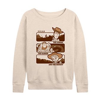 Women's Disney / Pixar's Toy Story 5 The Cowboy, The Ranger, & The Sheriff French Terry Long Sleeve Tee