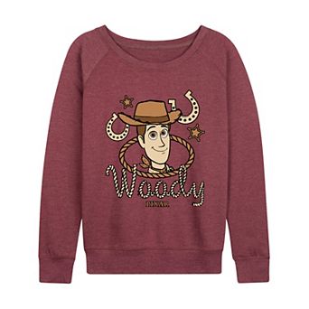 Women's Disney / Pixar's Toy Story 5 Woody Cowboy French Terry Long Sleeve Tee
