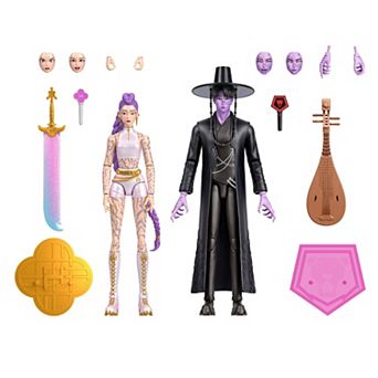 Mattel KPop Demon Hunters Rumi & Jinu 4 Accessories Action Figure Set