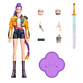 Mattel KPop Demon Hunters HUNTR/X Rumi 6-inch Action Figure with Accessories & Swappable Faces